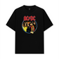 Áo Thun Relaxed Fit AC DC High Way To Hell Flame