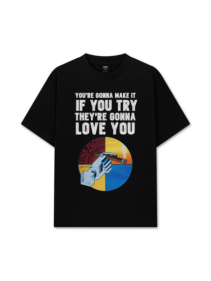 Áo Thun Relaxed Fit Pink Floyd You're Gonna Make It If You Try
