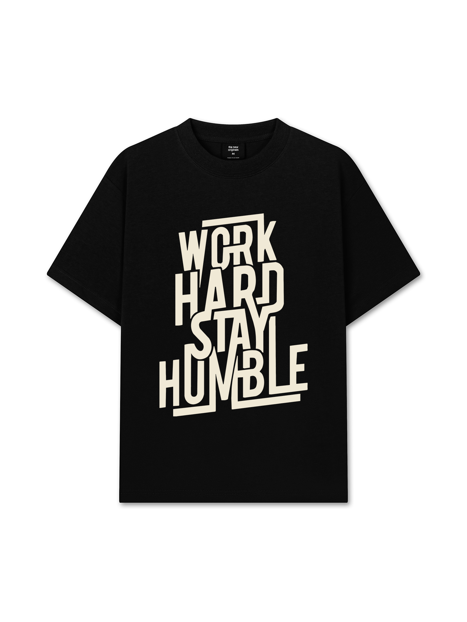 Áo Thun Relaxed Fit Work Hard Stay Humble