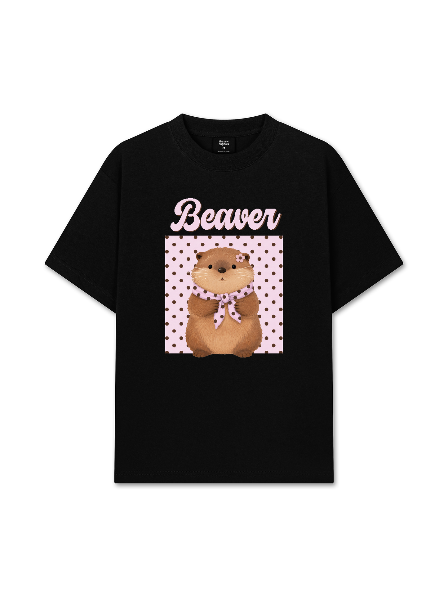 Áo Thun Relaxed Fit Animal Mood Sweet Beaver