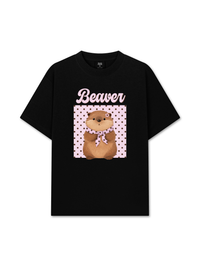 Áo Thun Relaxed Fit Animal Mood Sweet Beaver