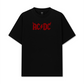 Áo Thun Relaxed Fit Music Rock AC DC Hell Logo Basic