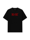 Áo Thun Relaxed Fit Music Rock AC DC Hell Logo Basic