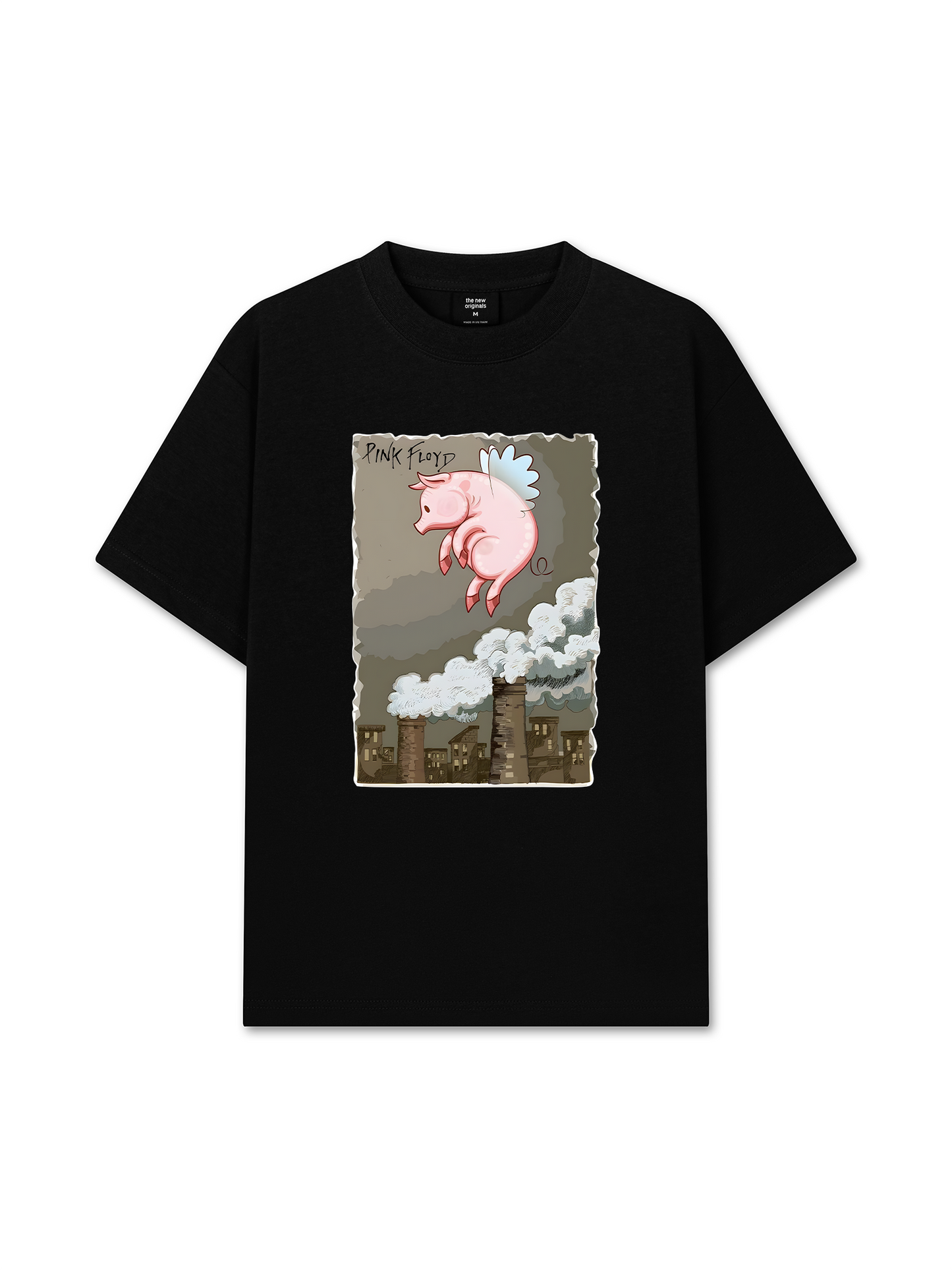Áo Thun Relaxed Fit Pink Floyd Pig Art