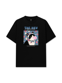 Áo Thun Relaxed Fit Pink Bubble Meow