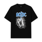 Áo Thun Relaxed Fit AC DC Shocking Metal