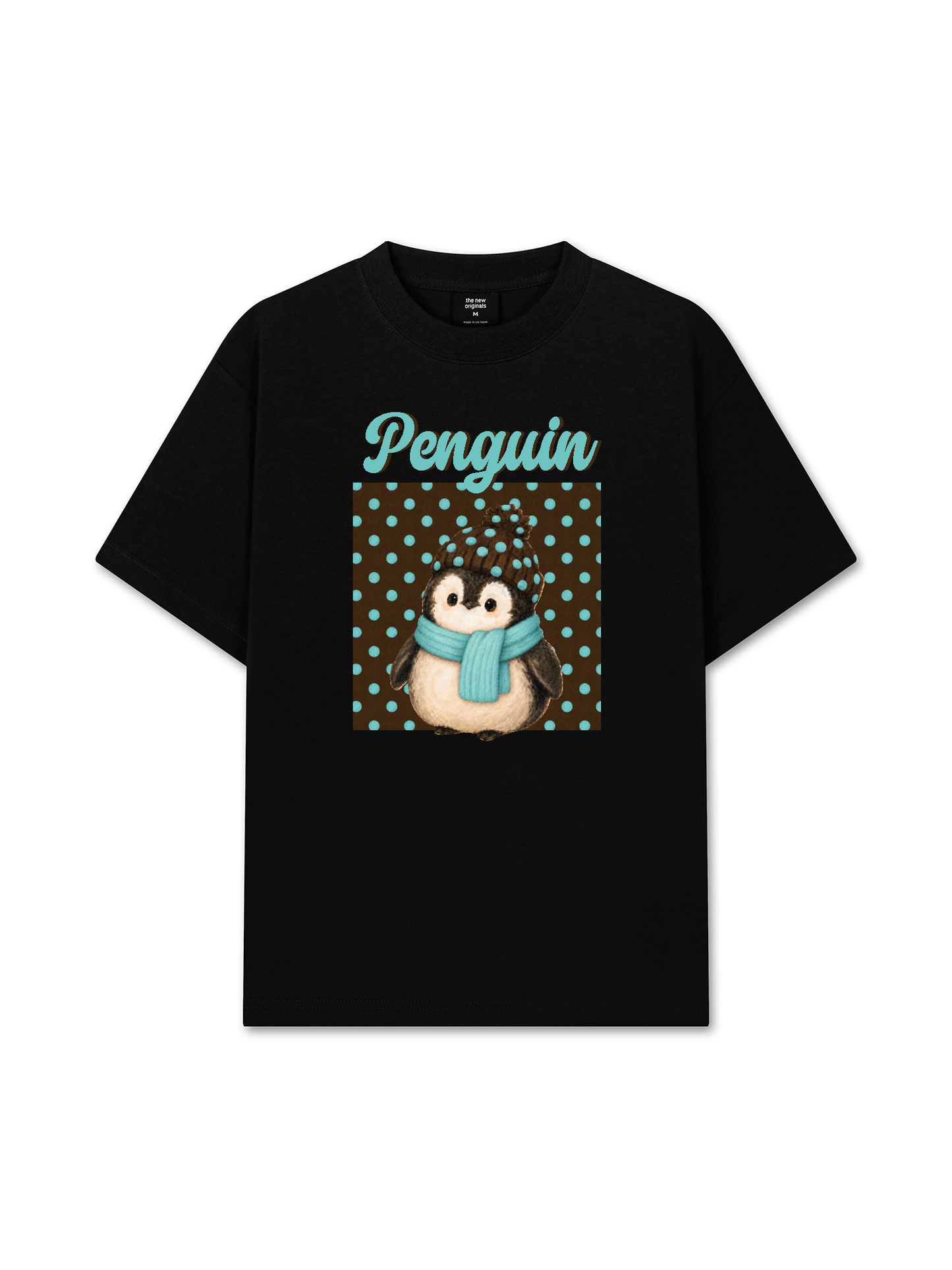 Áo Thun Relaxed Fit Animal Mood Cozy Penguin