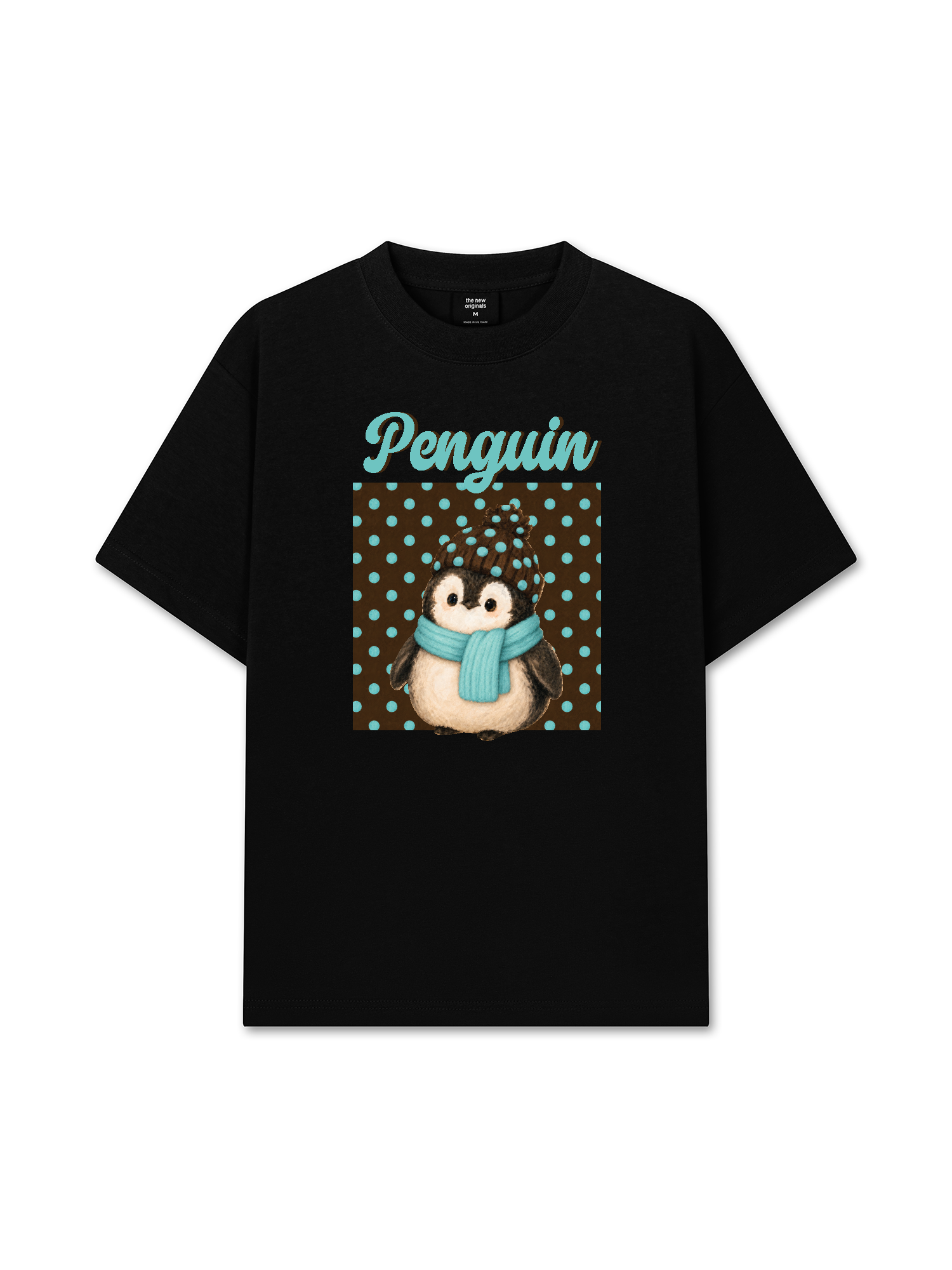 Áo Thun Relaxed Fit Animal Mood Cozy Penguin