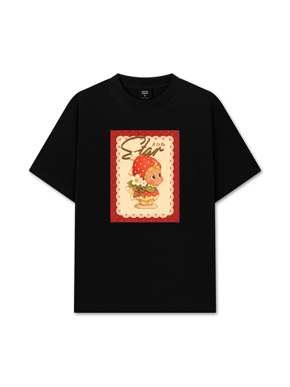 Áo Thun Relaxed Fit A Little Strawberry Star