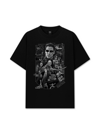 Áo Thun Relaxed Fit Movie Matrix Black And White