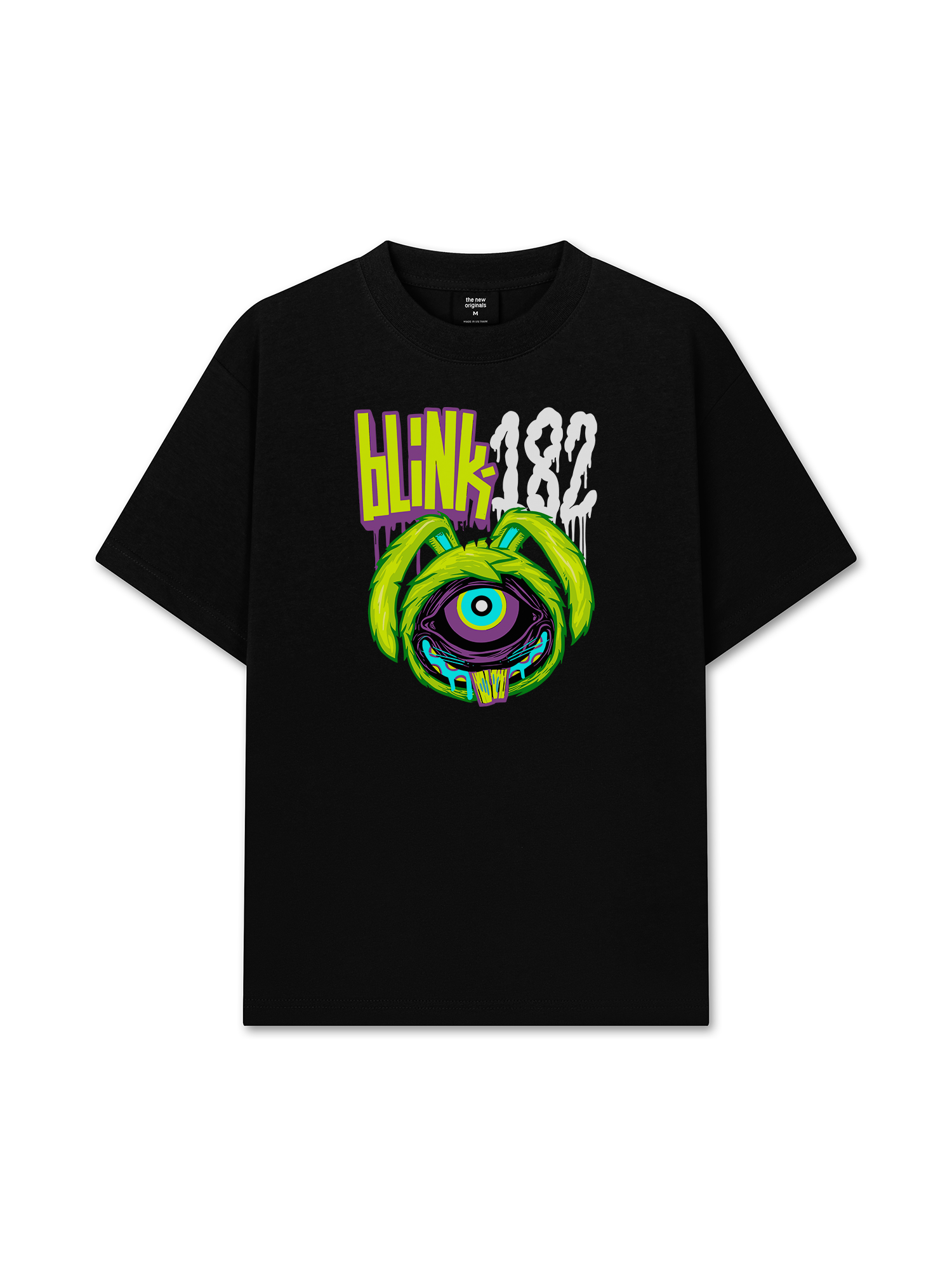 Áo Thun Relaxed Fit Blink 182 Cartoon