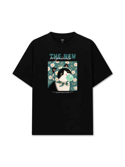 Áo Thun Relaxed Fit Daisy Mint Dream Meow