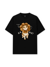 Áo Thun Relaxed Fit Animal Mood Mochi Donut Cat