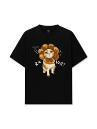 Áo Thun Relaxed Fit Animal Mood Mochi Donut Cat