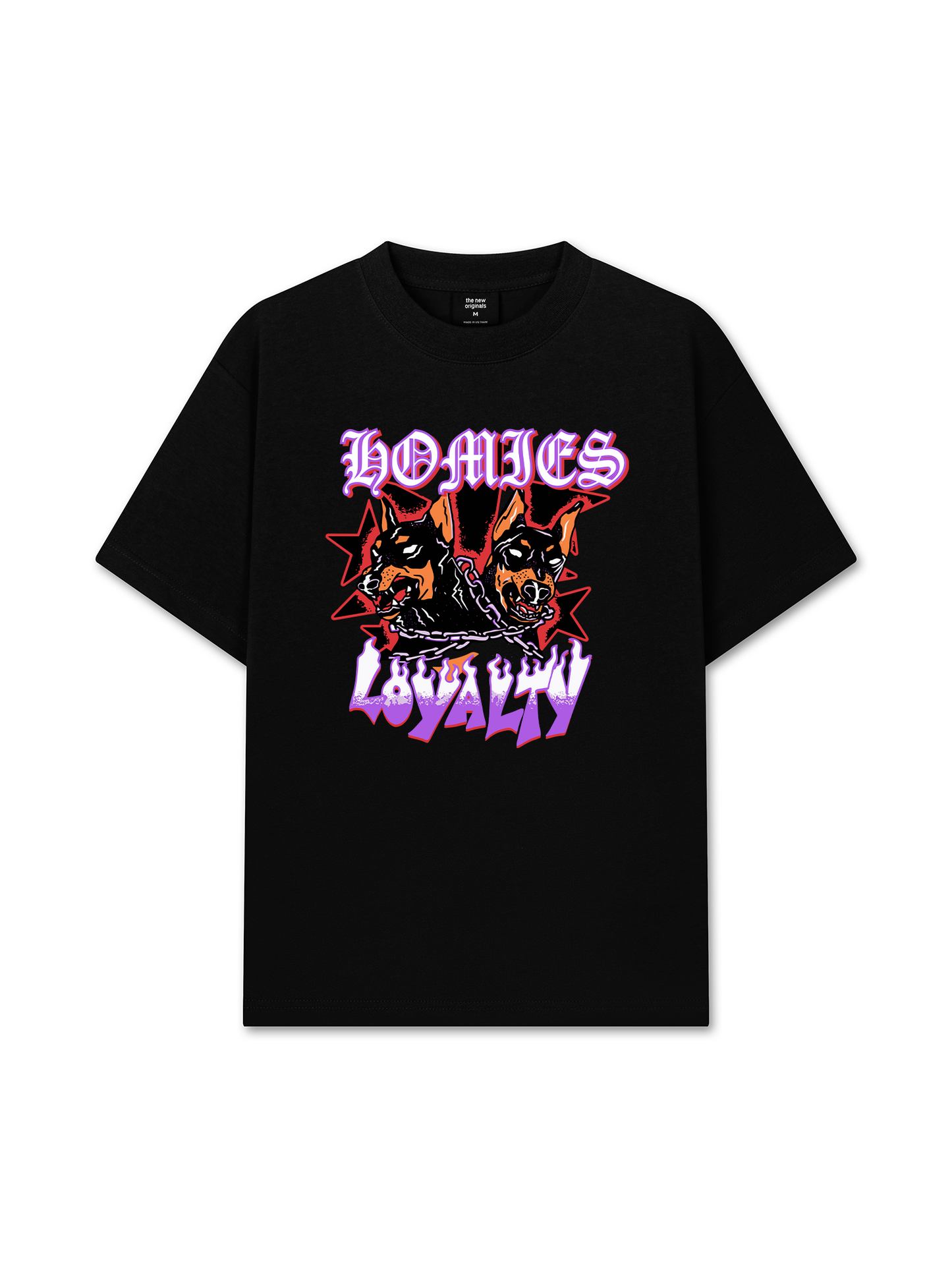 Áo Thun Relaxed Fit Animal Mood Homies Loyalty