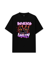 Áo Thun Relaxed Fit Animal Mood Homies Loyalty