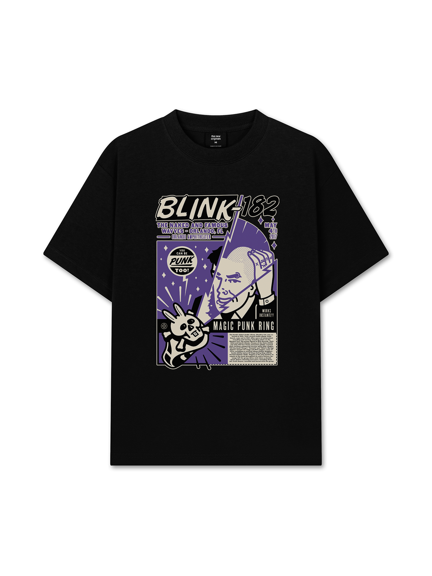 Áo Thun Relaxed Fit Blink 182 You Can be Punk Too