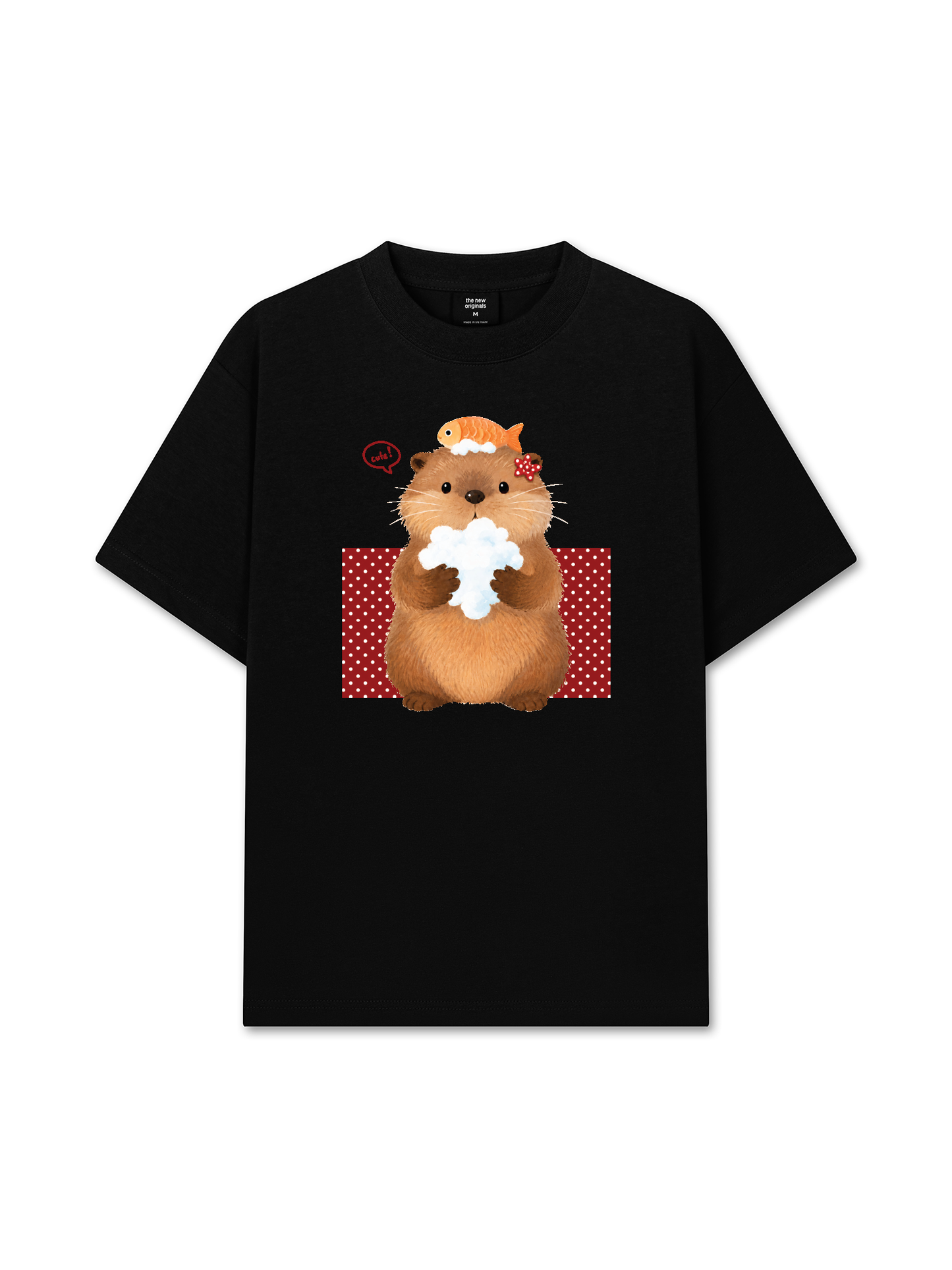 Áo Thun Relaxed Fit Animal Mood Bubble Beaver