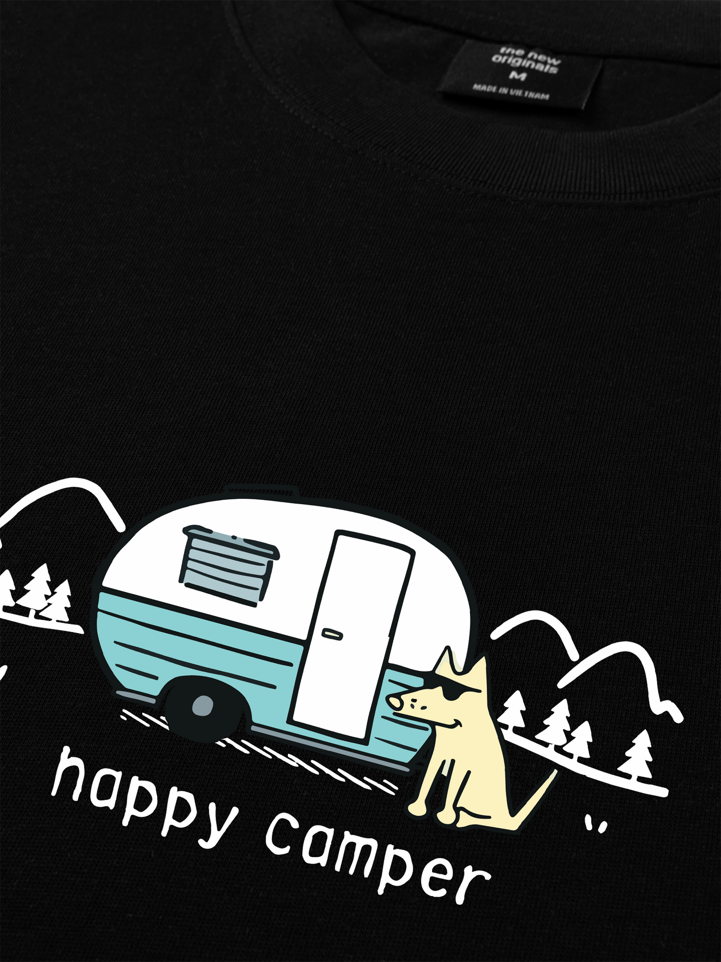 Áo Thun Relaxed Fit Go Outside Happy Camper