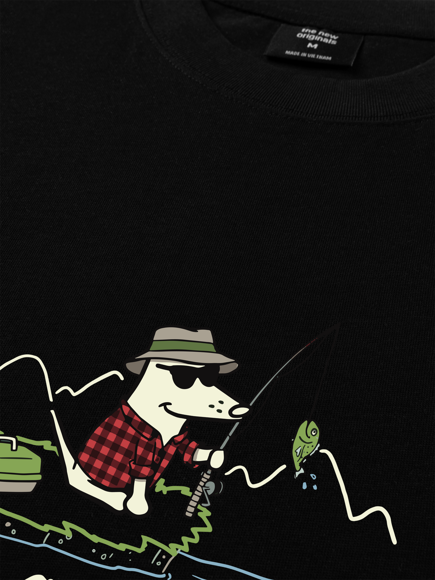 Áo Thun Relaxed Fit Go Outside Happy Camper Dog