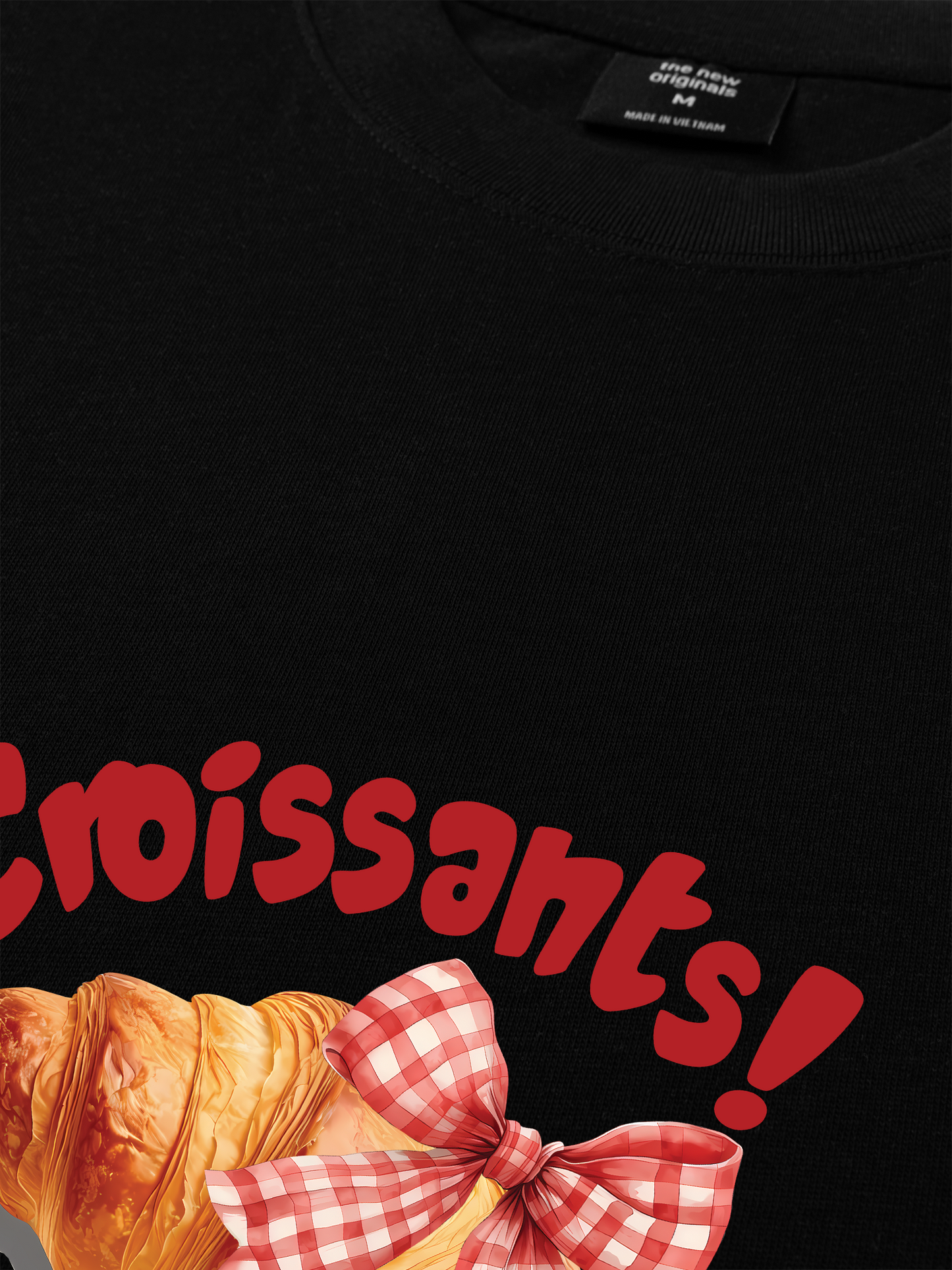 Áo Thun Relaxed Fit Sweet Pastry Red Bơ Croissant