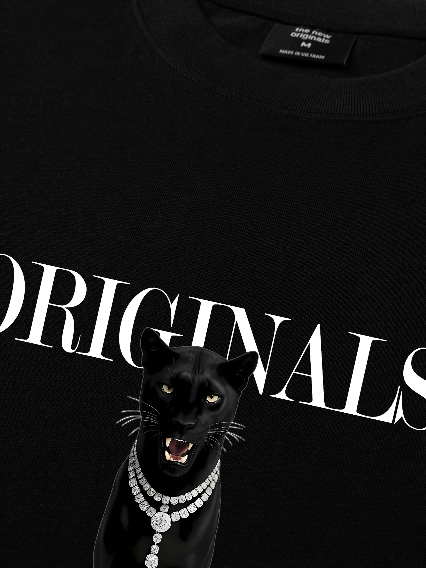 Áo Thun Relaxed Fit Animal Mood Black Cat