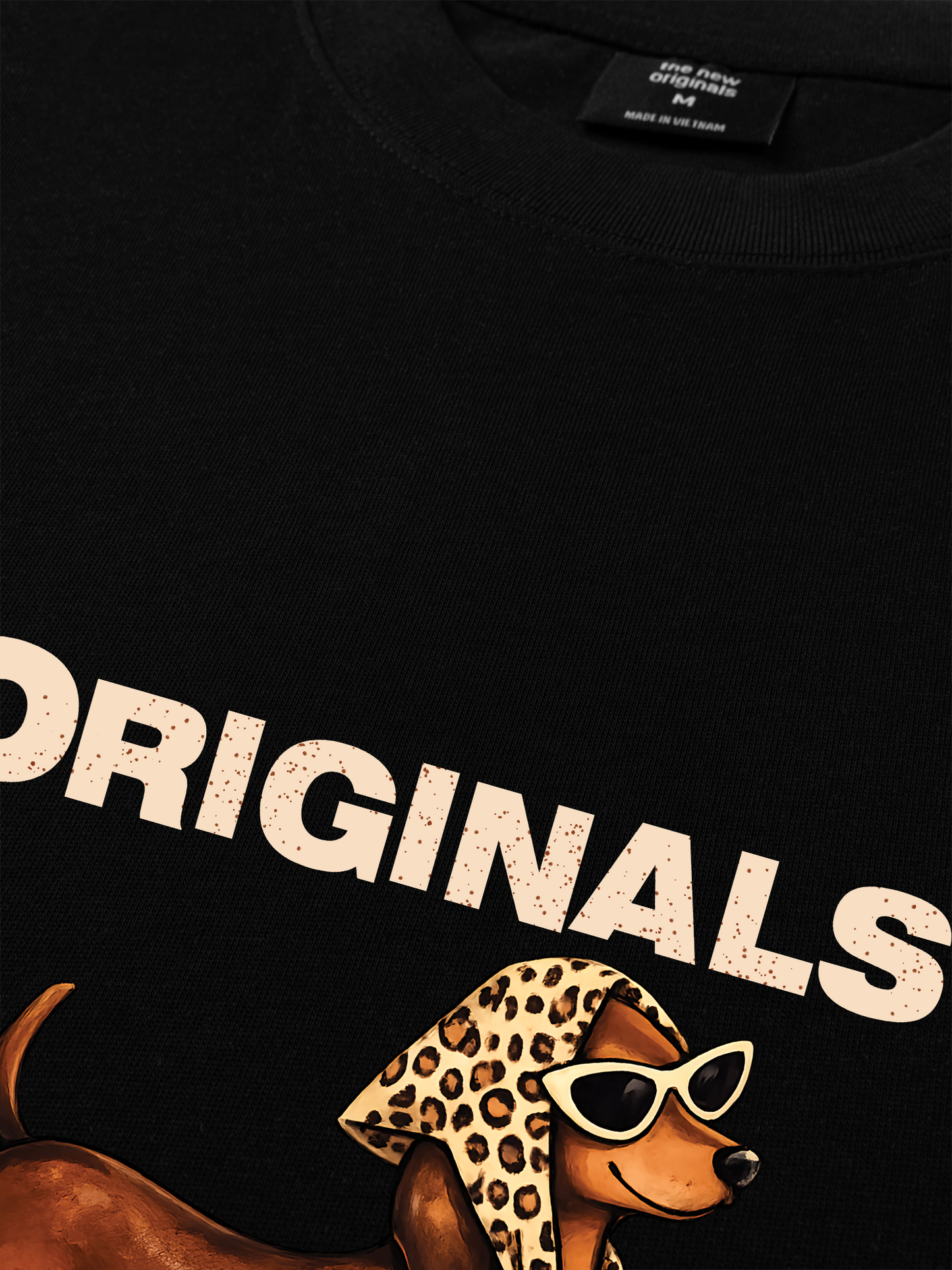 Áo Thun Relaxed Fit  Retro Leopard Dashund