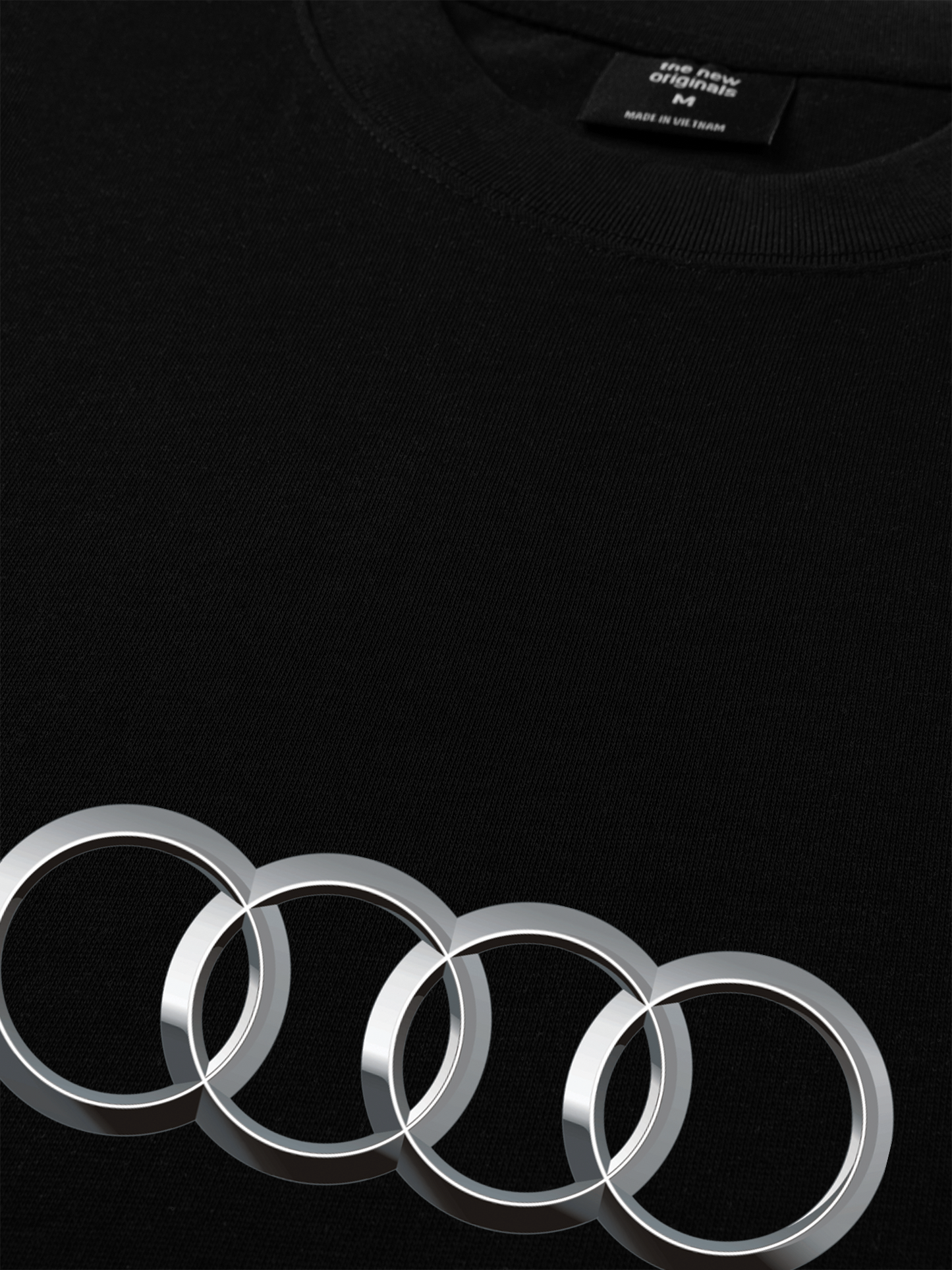 Áo Thun Relaxed Fit CAR AUDI Black & White