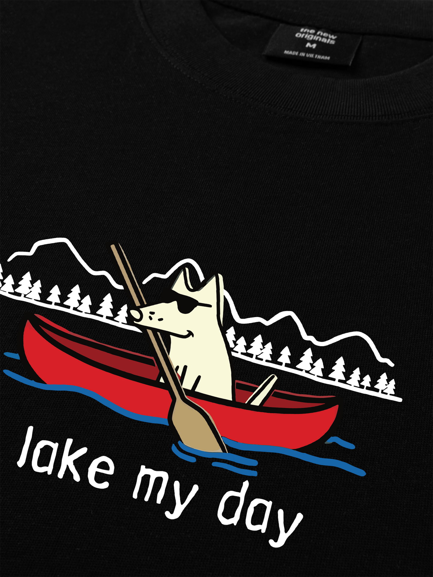 Áo Thun Relaxed Fit Go Outside Lake My Day