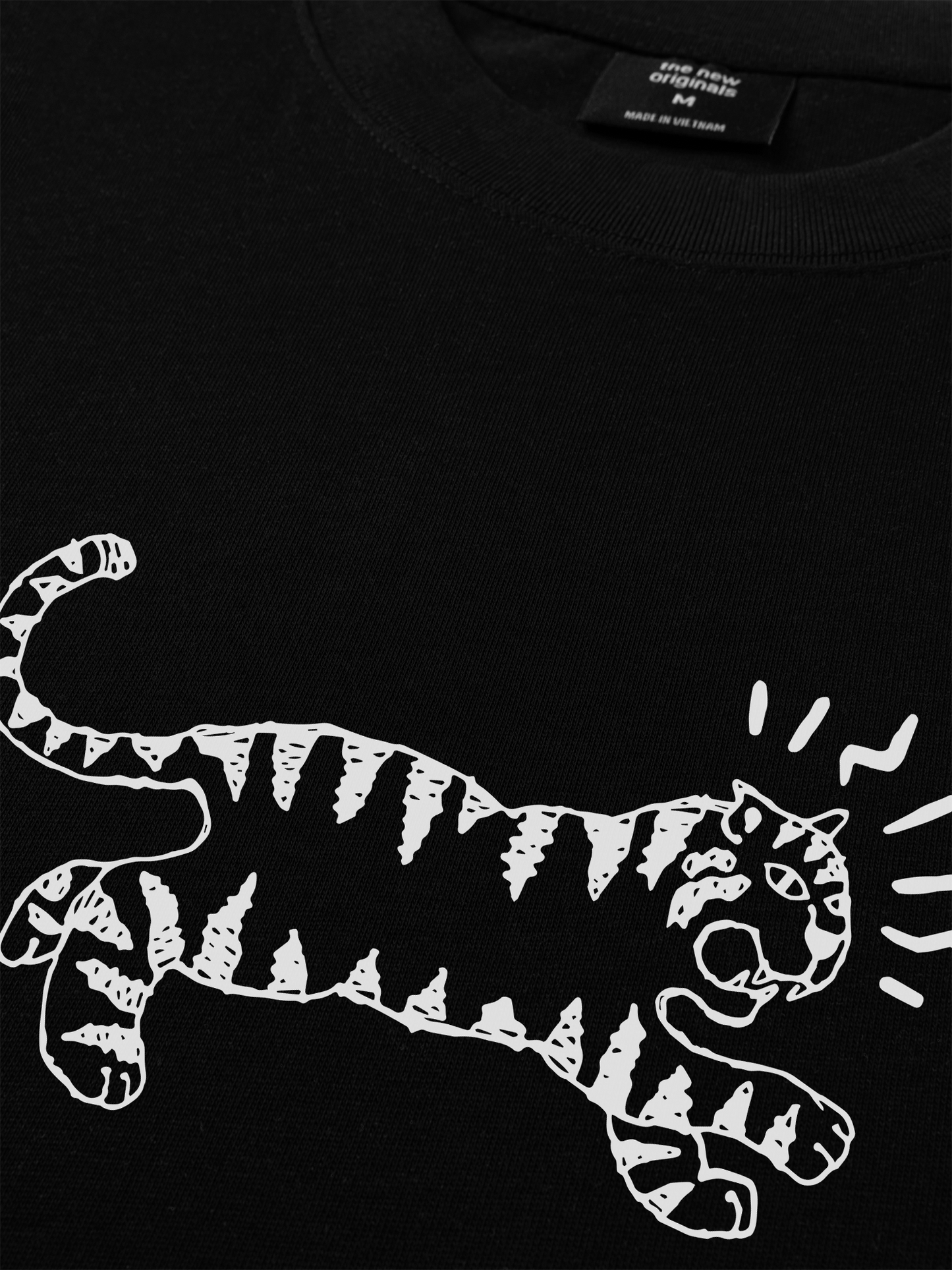 Áo Thun Relaxed Fit Tiger Sketch