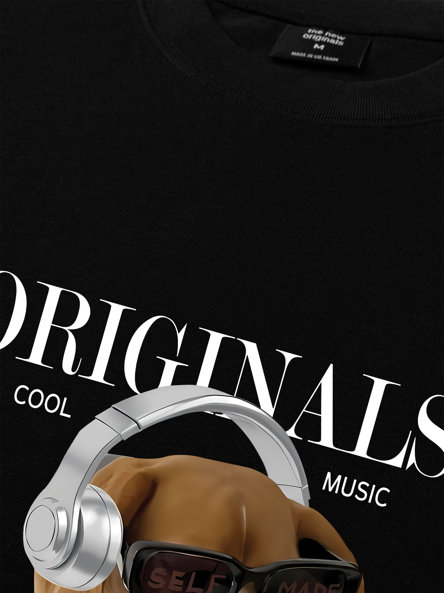 Áo Thun Relaxed Fit Animal Mood Cool Music Dog