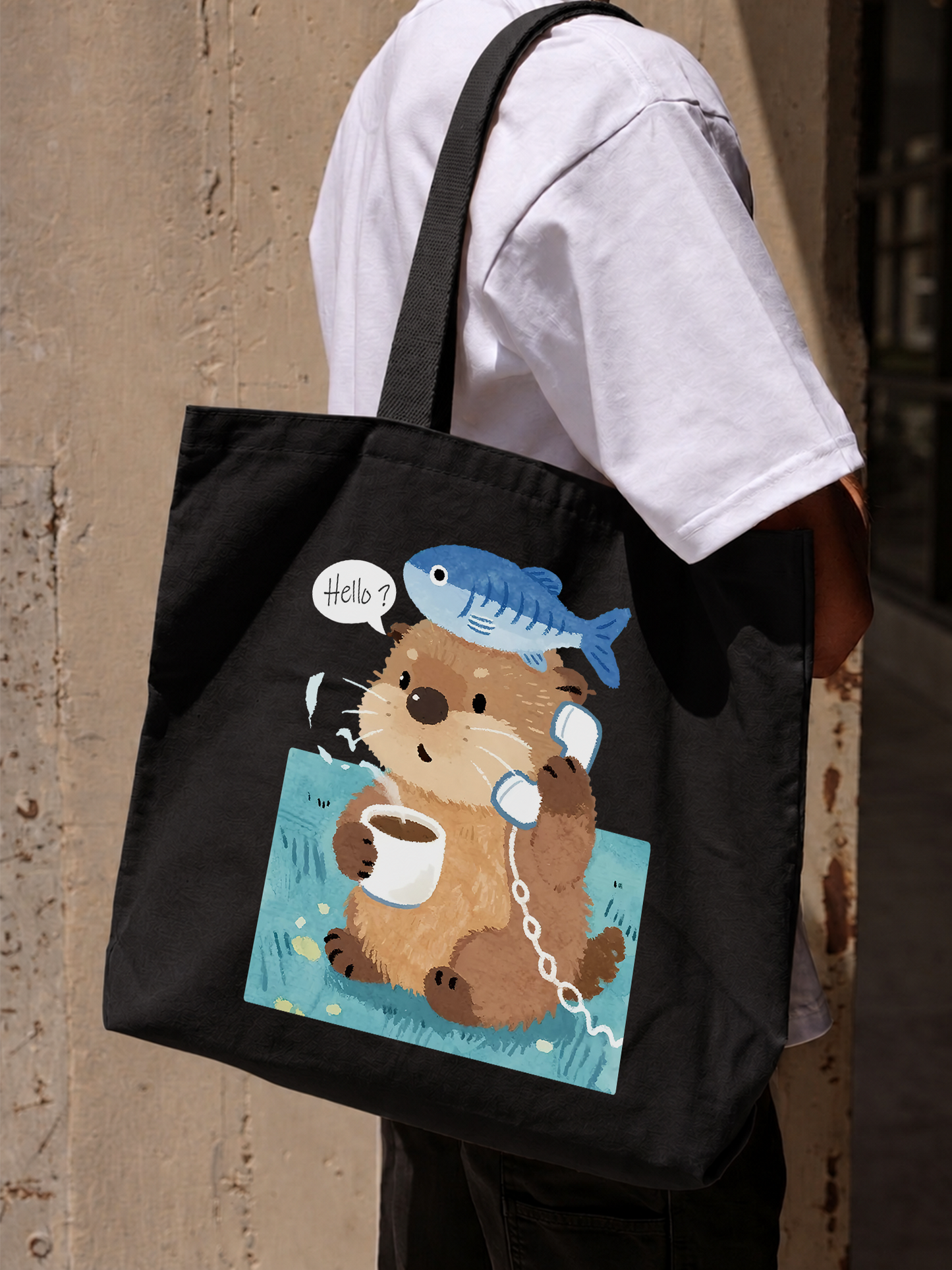 Túi Tote Otter Answer The Phone