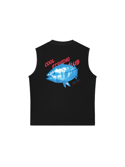Áo Ba Lỗ Relaxed Fit Ocean Coolo Fishing Club