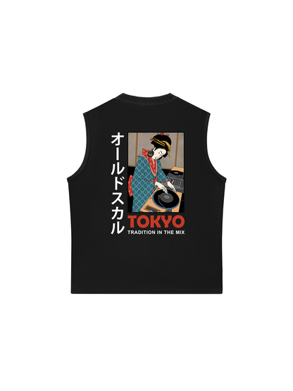 Áo Ba Lỗ Relaxed Fit Japan Spirit Tokyo Trandition In The Mix