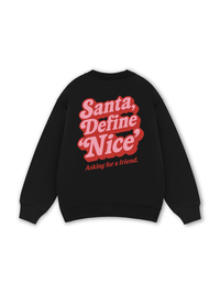 Santa Define Nice Sweater