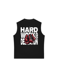 Áo Ba Lỗ Relaxed Fit Fitnes Hard Work And Dedication