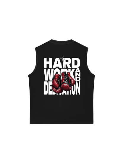 Áo Ba Lỗ Relaxed Fit Fitnes Hard Work And Dedication