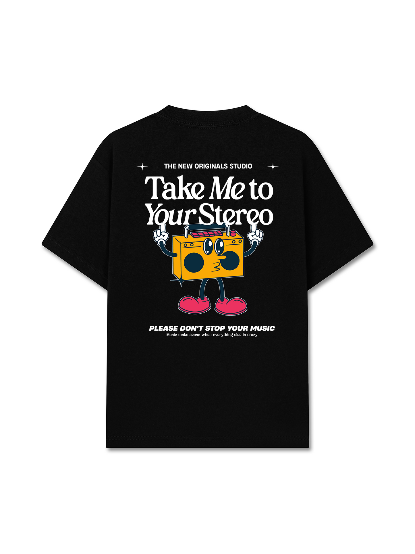 Áo Thun Relaxed Fit Take Me To Your Stereo
