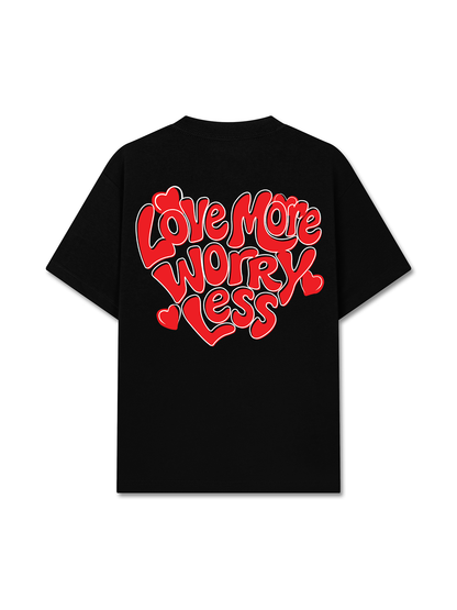 Áo Thun Relaxed Fit Love More Worry Less