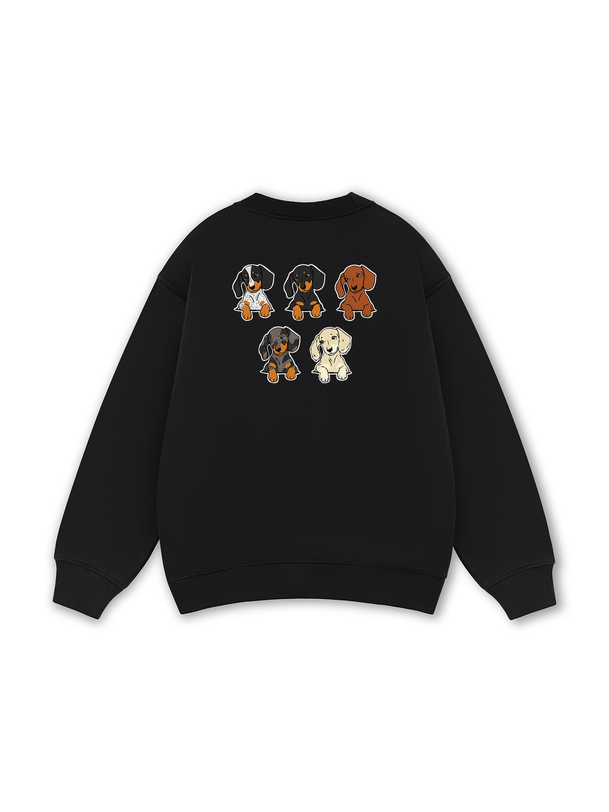 Retro Leopard Dashund Sweater