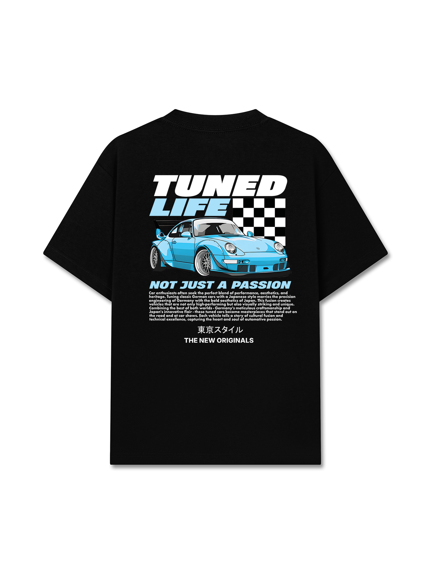 Áo Thun Relaxed Fit CAR TunedBlue