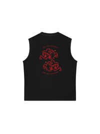 Áo Ba Lỗ Relaxed Fit Japan Spirit Red Tigers