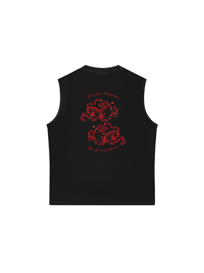 Áo Ba Lỗ Relaxed Fit Japan Spirit Red Tigers