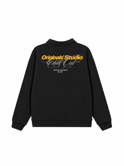 Áo Sweater Polo Nỉ Hai Da  Originasl Studio Chill Out
