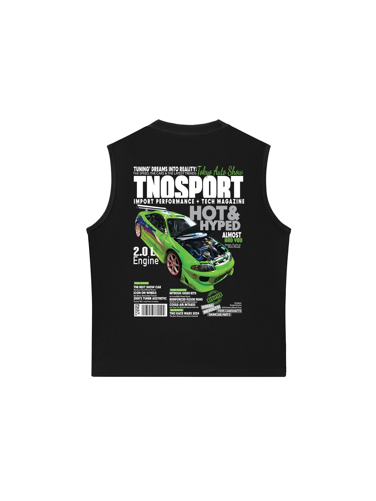 Áo Ba Lỗ Relaxed Fit CAR Orginals Sport Green