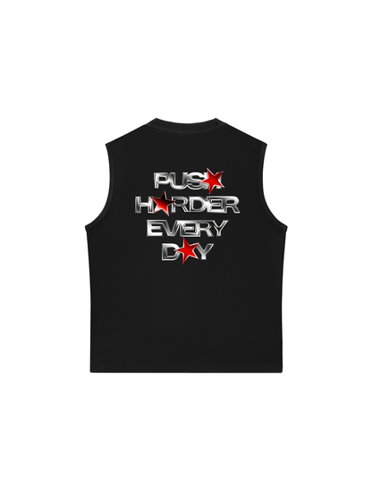Áo Ba Lỗ Relaxed Fit Push Harder Every Day