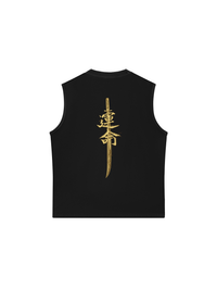 Áo Ba Lỗ Relaxed Fit Japan Spirit Yellow Katana