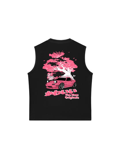 Áo Ba Lỗ Relaxed Fit CAR Cherry Tree