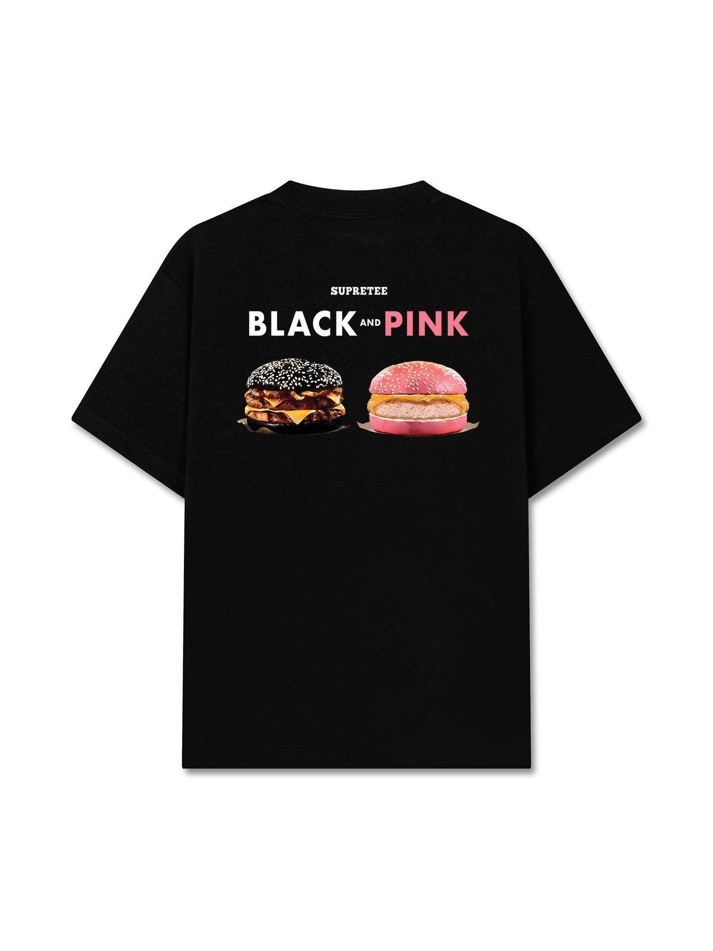 Áo Thun Relaxed Fit Sweet Pastry Black Pink