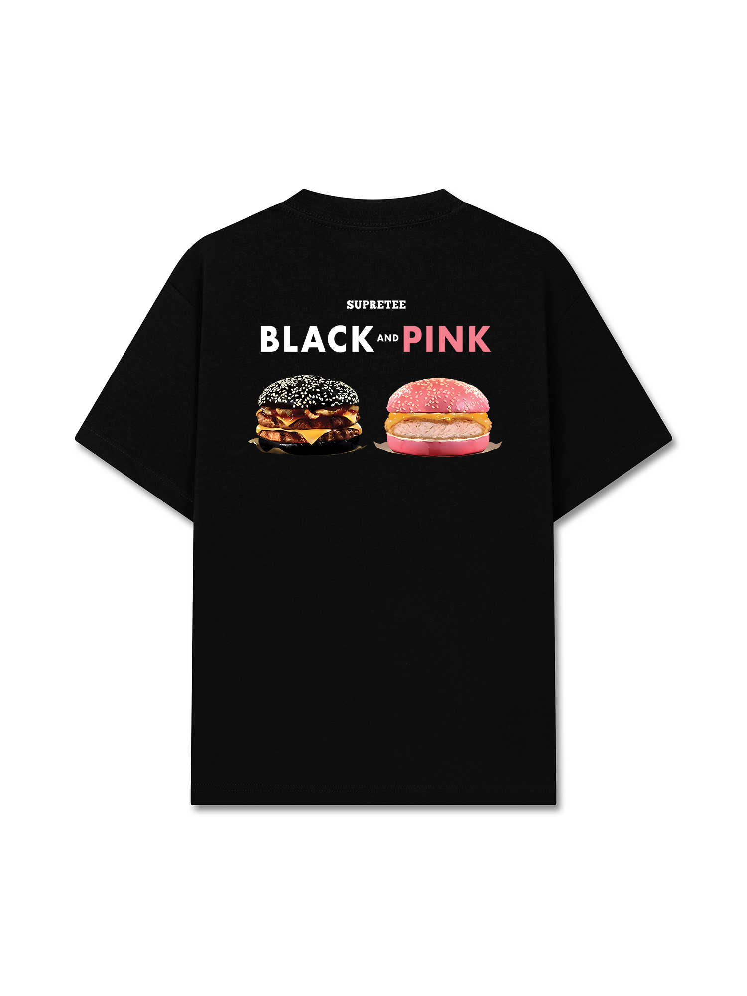 Áo Thun Relaxed Fit Sweet Pastry Black Pink